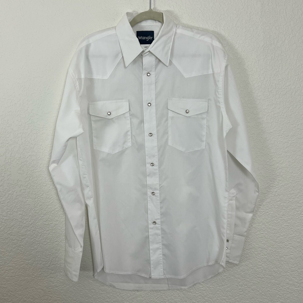 WRANGLER Country Western Rodeo Pearl Snap Shirt, Men’s Medium